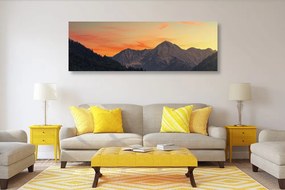 Quadro su tela – Tramonto sulle montagne