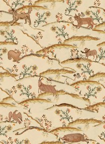 Mindthegap Carta da parati Countryside - Orange/ Green/ Taupe