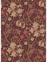 Morris & Co Carta da parati Golden Lily - Fig/ Burnt Orange