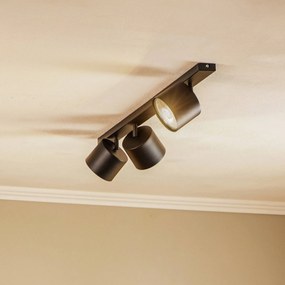 Plafoniera soffitto 1047 ALDEX, dimmerabile, Nero, Soggiorno / Sala da pranzo, Metallo, Moderno, Plafoniera