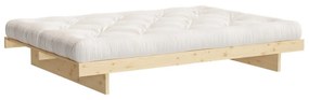 Letto singolo in legno di pino con griglia 120x200 cm in colore naturale Kanso - Karup Design