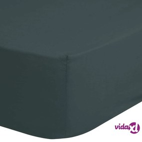 Good Morning Lenzuolo con Angoli 180x220 cm Verde Scuro