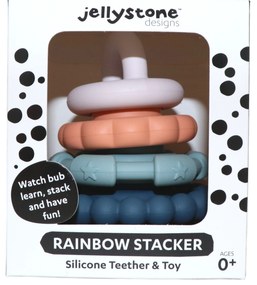 Piramide impilabile con massaggiagengive, colori terra