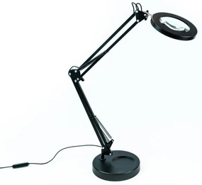 Brilagi - Lampada da tavolo LED dimmerabile con una lente d'ingrandimento LED/12W/5V 3000/4200/6000K nero