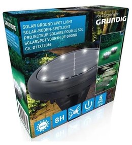 Grundig - Lampada solare LED 8xLED/1xAA 600 mAh
