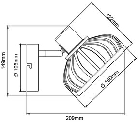 Brilliant - Lampada da parete NORAH 1xE14/28W/230V bambù