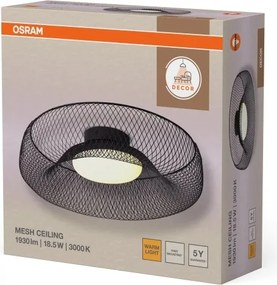 Osram - Plafoniera DECOR MESH LED, 18,5 W / 230 V, Ø 30 cm, nera