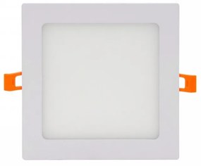 Pannello LED Quadrato 15W, 1.500lm, no Flickering, Foro Ø155x155mm, OSRAM LED - Dimmerabile Colore Bianco Caldo 3.000K