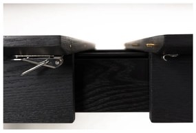 Tavolo da pranzo pieghevole nero , 120 x 80 cm Glimps - Zuiver