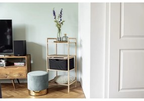 Mensola da bagno in bambù nero/naturale 44x93,5 cm Ecori - Wenko