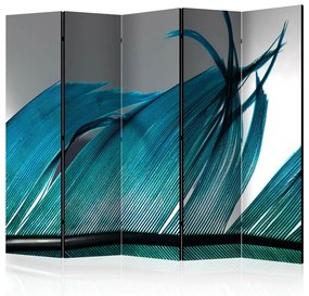 Paravento Turquoise Feather II [Room Dividers]