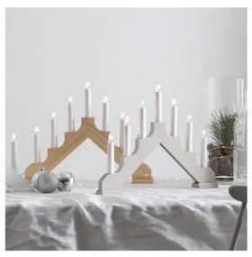 Eglo 410456 - Candelabro di Natale ADA 7xE10/3W/230V bianco