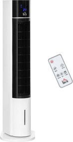 Raffrescatore Ventilatore Evaporativo 3 Litri 60W con Telecomando Bianco...