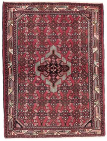 Hamedan Tappeto 150x110 Rosso (Iran) Annodato A Mano