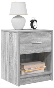 Comodini 2 Pz Con Cassetto Grigio Sonoma 40x34x50 Cm /