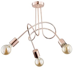 Lampadario a plafone TANGO 3xE27/15W/230V rame