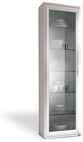 Vetrina 1 anta a telaio linea Prevaling disponibile in vari colori