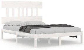 Giroletto bianco in legno massello 120x190 cm small double