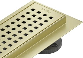 Mexen Flat 360° M08 scarico lineare rotante 80 cm, oro spazzolato - 1A25080-40