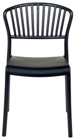 Set di 4 sedie da pranzo nero GELA Beliani