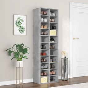 Scarpiera Grigio Cemento 54x34x183 Cm İn Truciolato /