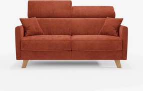 Francy divano letto con poggiatesta regolabili - 100% sfoderabile in elegante tessuto smacchiabile T30