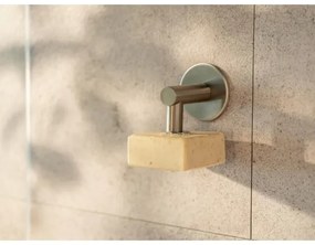 WENKO 24971100 - Portasapone TURBO-LOC 4,5 x 7 cm, argento