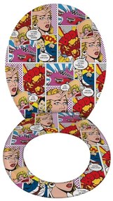 Sedile per WC a chiusura facilitata Pop Art, 45 x 37,5 cm Pop-Art - Wenko