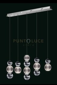 Lampada a sospensione brillante, luminosa, cromata, led 27w, lumen ...