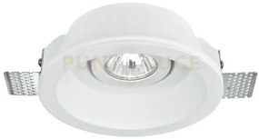 Faretto da incasso in gesso verniciabile morgana orientabile bianco...