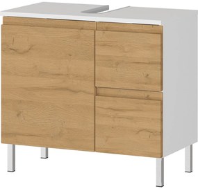 Mobile bianco sotto il lavabo in rovere 60x56 cm Torrance - Germania