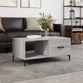 Tavolino Da Salotto Grigio Sonoma 90x50x40 Cm Legno Multistrato /