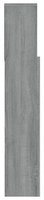 Testiera con scomparti grigio sonoma 180x19x103,5 cm