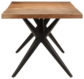 Tavolo da pranzo 200x90x76 cm legno massello di acacia
