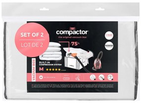 Set di organizer per vestiti sottovuoto/rinforzati in tessuto 2 pz 42x25x25 cm Life – Compactor