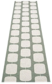 Passatoia da interno/esterno verde/color crema 70x300 cm Sten Army – Pappelina