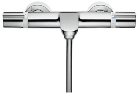 Rubinetto per vasca getto laminare cristallino Versostat per muro cromo HANSGROHE