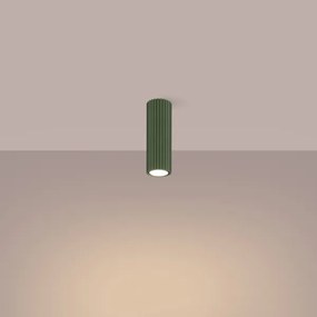 Sollux SL.1607 - Faretto KARBON 1xGU10/10W/230V 20 cm verde