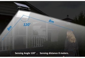 Top Light - Proiettore solare da parete a LED HELEON PRO LED/8W/3,7V IP65 4000K