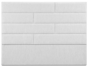 Testiera imbottita grigio chiaro 180x120 cm NY - Cosmopolitan Design