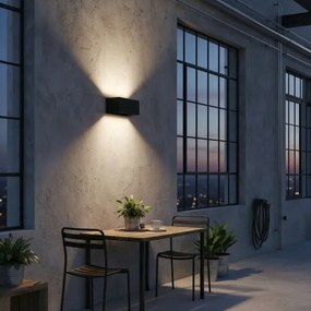 Ideal Lux - Applique a LED da esterno ATOM LED/25W/230V IP54 nero