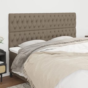 Testiera 4 Pz Tortora 100 X 7 X 78/88 Cm İn Tessuto /