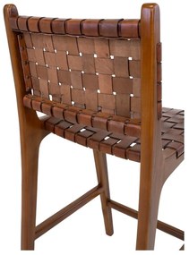 Sgabello da bar in teak marrone 101 cm Perugia - House Nordic