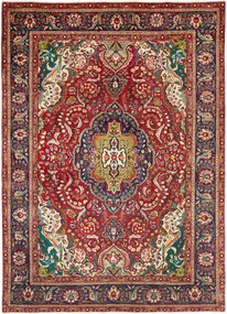 Tabriz Tappeto 210 x 280 Blu (Iran) Annodato A Mano