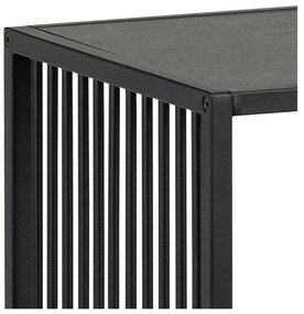 Libreria nera in pietra 120x83 cm Strington - Actona