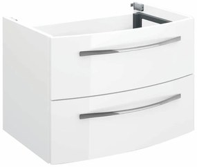 Mobile da bagno sotto lavabo PELIPAL bianco lucido L 70 x H 48 x P 48 cm 2 cassetti, lavabo non incluso