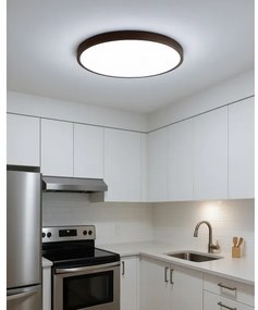 Plafoniera da soffitto LED/32W/230V 3000/4000/6500K diam. 40 cm marrone