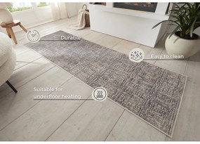 Passatoia grigia 80x200 cm Terrain – Hanse Home