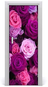 Sticker porta Rose rosa 85x205 cm