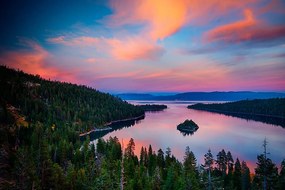 Fotomurale – Lago al tramonto